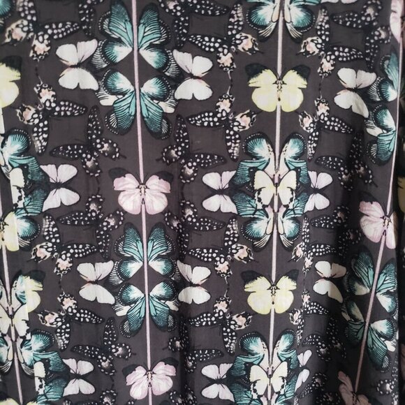 Victoria's Secret Butterfly Print Open Front Kimono Cover Up Sz XS/S Multicolor - Picture 5 of 9